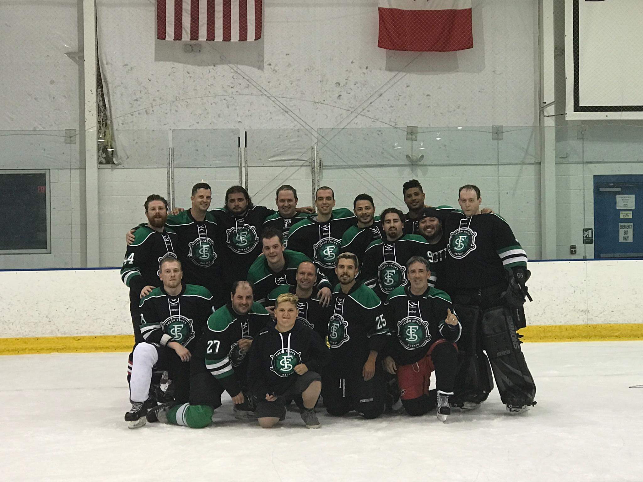 Fresh Sticks team photo after win