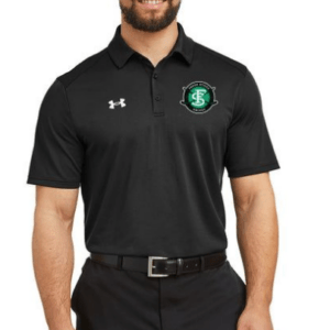 Product image for the black par polo.